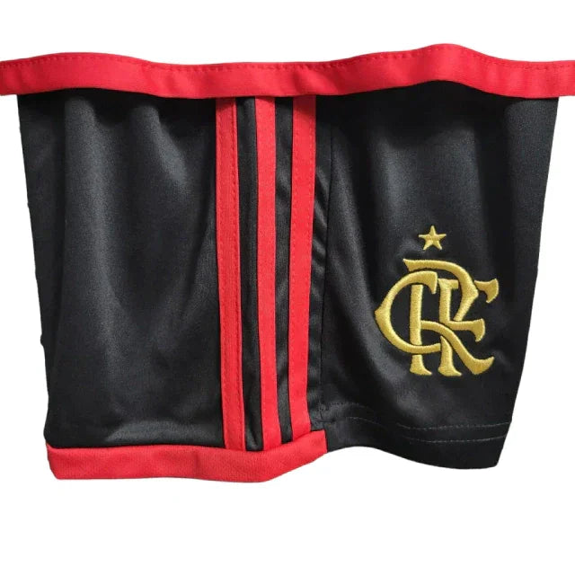 Conjunto Infantil Flamengo II 23/24 - Branco - Manto Elegante