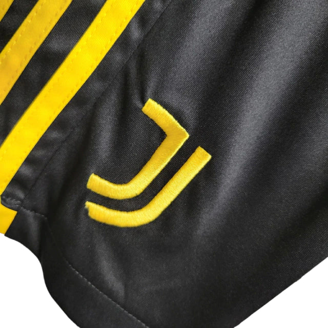 Conjunto Infantil Juventus I (Home) 23/24 - Preto e Branco