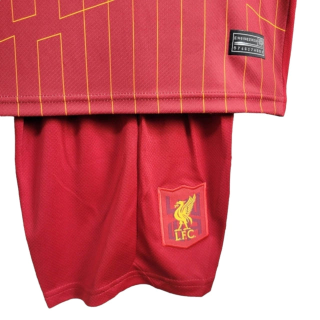 Conjunto Infantil Liverpool I (Home) 24/25 - Vermelho