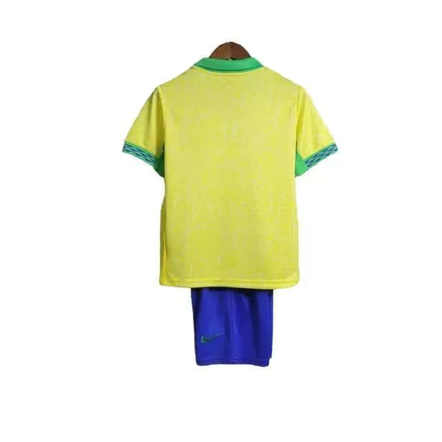 Conjunto Infantil Seleção do Brasil I (Home) 24/25 - Amarelo