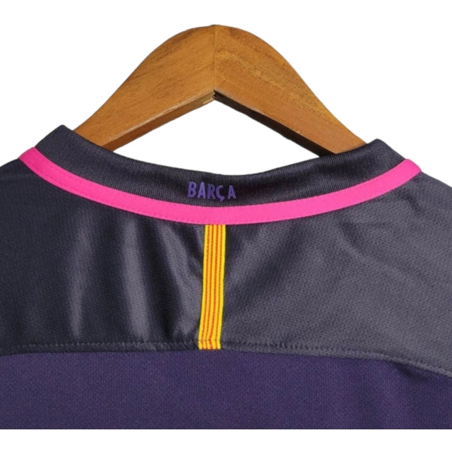 Camisa Manga Longa Retrô Barcelona II (Away) 16/17 - Torcedor Masculina - Roxo - Manto Elegante