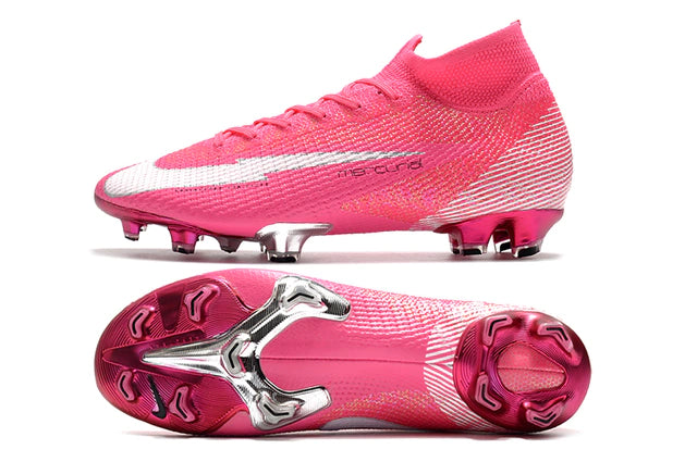 Chuteira de Campo Nike Mercurial Superfly 7 Elite Mbappé Rosa - Manto Elegante