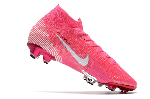 Chuteira de Campo Nike Mercurial Superfly 7 Elite Mbappé Rosa - Manto Elegante