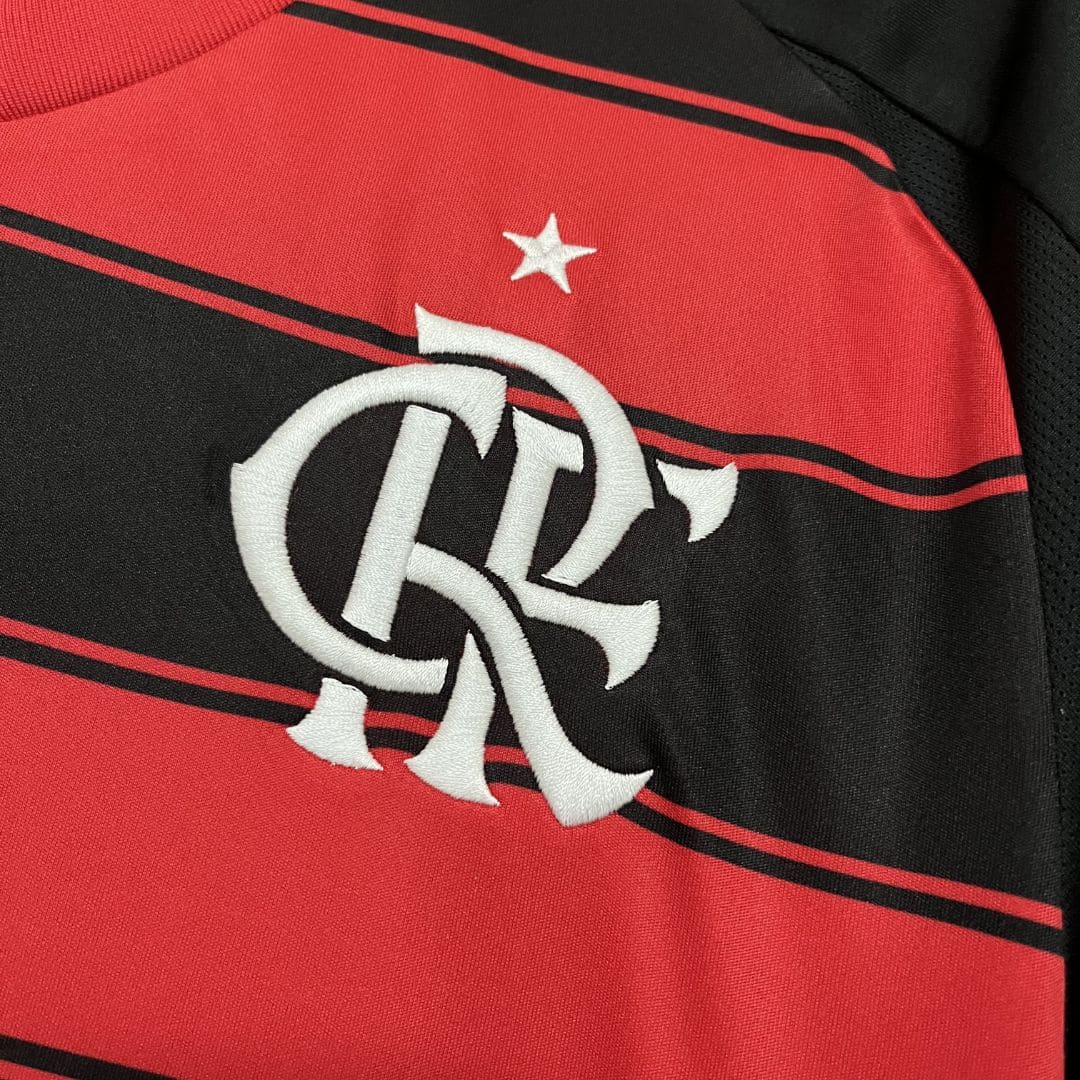 Camisa Flamengo I 25/26 - Torcedor Masculina - Vermelho e Preto