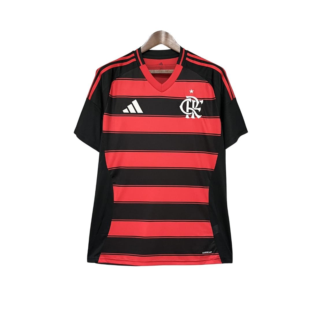 Camisa Flamengo I 25/26 - Torcedor Masculina - Vermelho e Preto
