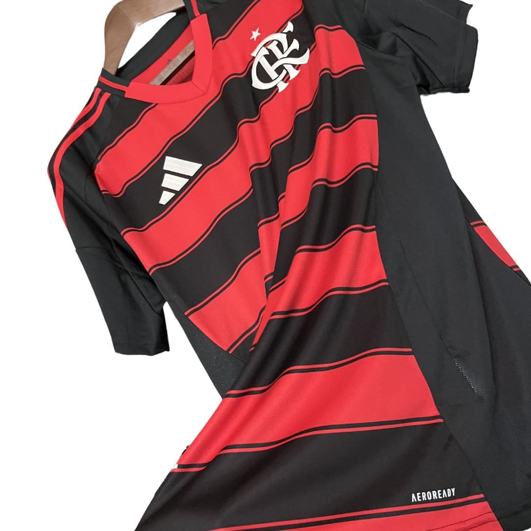 Camisa Flamengo I 25/26 - Torcedor Masculina - Vermelho e Preto