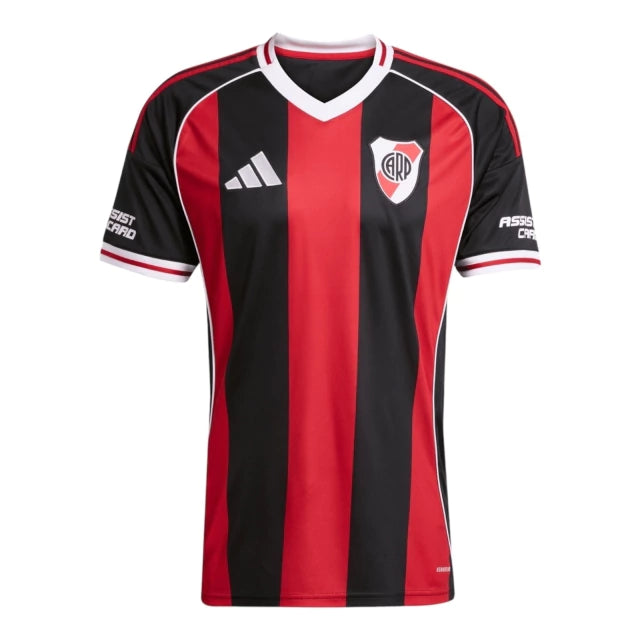 Camisa River Plate II (Away) 25/26 - Torcedor Masculina - Preto e Vermelho