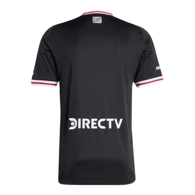 Camisa River Plate II (Away) 25/26 - Torcedor Masculina - Preto e Vermelho