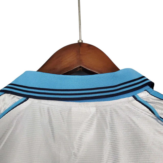 Camisa Retrô Marseille I (Home) 1998 - Torcedor Masculina - Branco - Manto Elegante