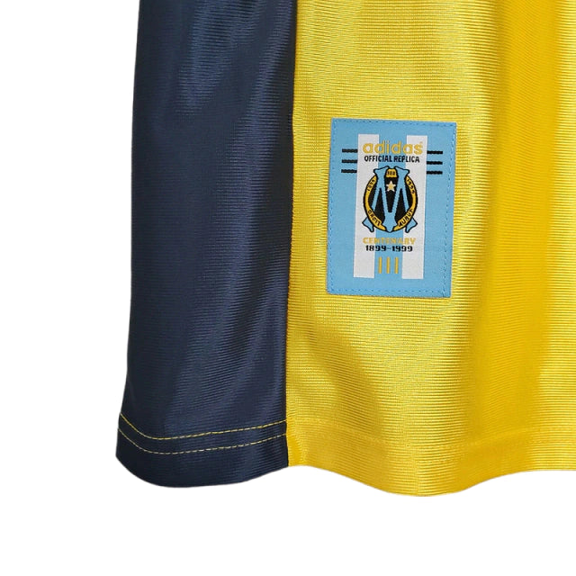Camisa Retrô Marseille III (Third) 1998 - Torcedor Masculina - Amarelo