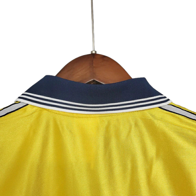 Camisa Retrô Marseille III (Third) 1998 - Torcedor Masculina - Amarelo