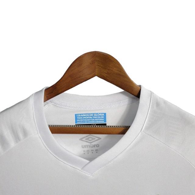 Camisa Grêmio II 23/24 - Torcedor Feminina - Branco - Manto Elegante