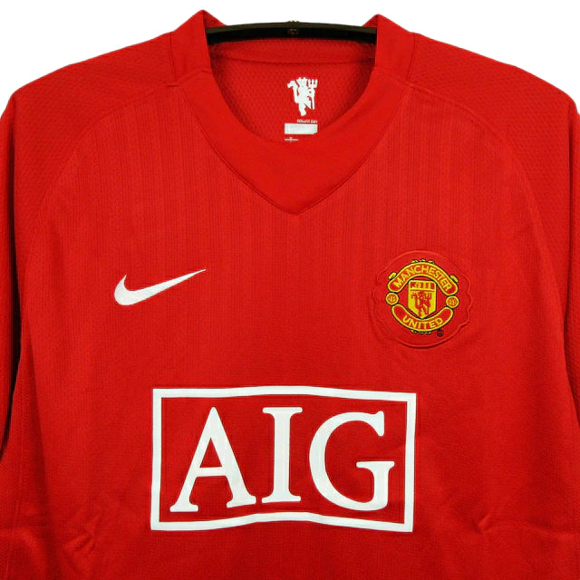 Camisa Retrô Manchester United I (Home) 2008 - Torcedor Masculina - Vermelho