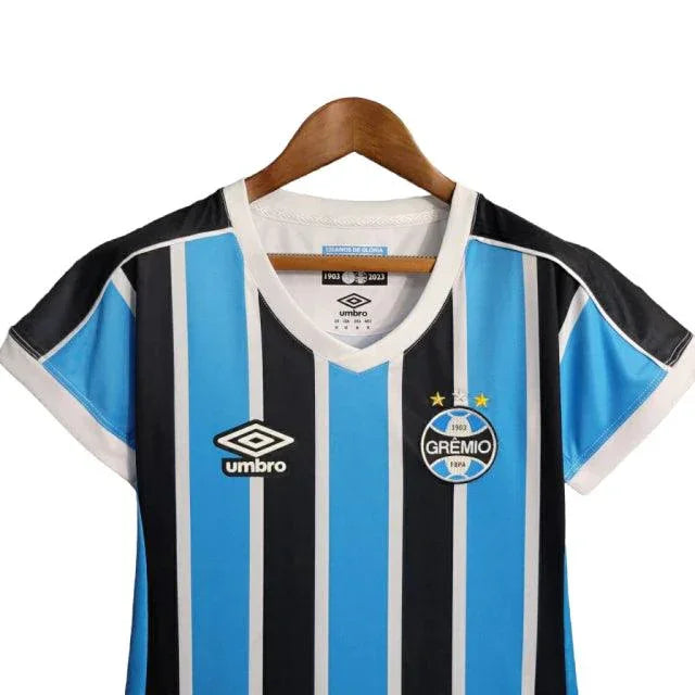 Camisa Grêmio I 23/24 - Torcedor Feminina - Azul - Manto Elegante