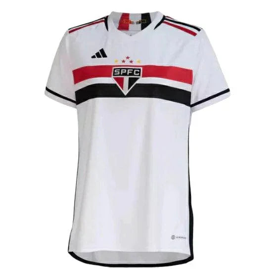 Camisa São Paulo I 23/24 - Torcedor Feminina - Branco - Manto Elegante