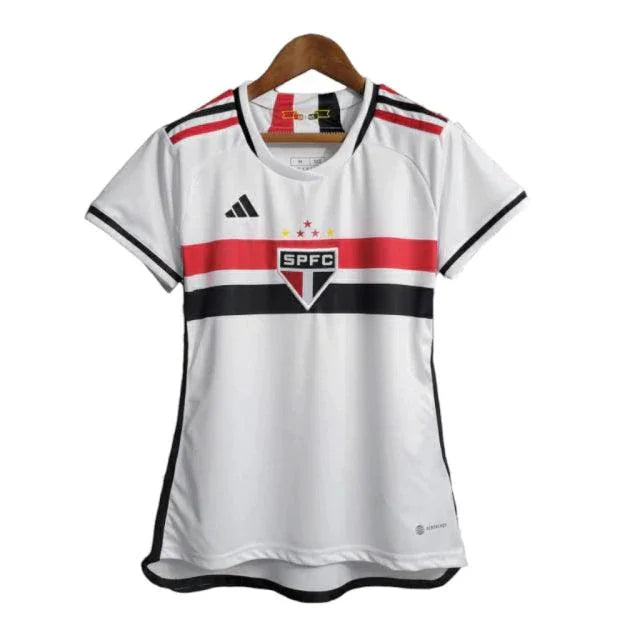 Camisa São Paulo I 23/24 - Torcedor Feminina - Branco - Manto Elegante