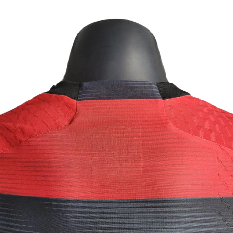 Flamengo Home Shirt 23/24 - Men's Player - Red and Black