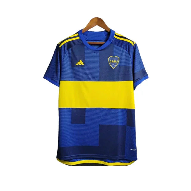 Camisa Boca Juniors I (Home) 23/24 - Torcedor Masculina - Azul e Amarelo - Manto Elegante