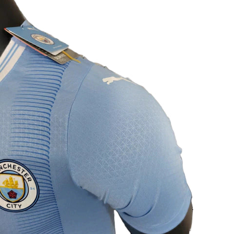 Camisa Manchester City I (Home) 23/24 - Jogador Masculina - Azul