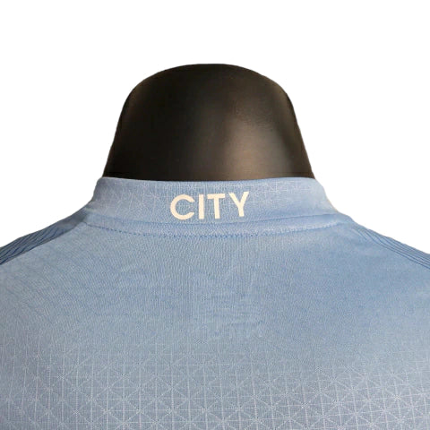 Camisa Manchester City I (Home) 23/24 - Jogador Masculina - Azul