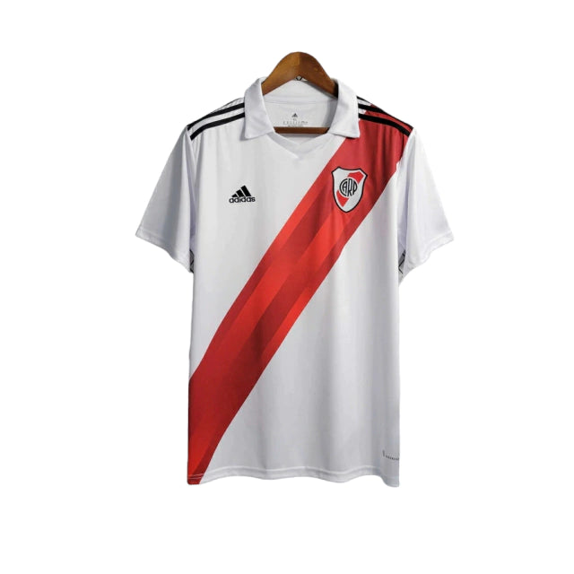 Camisa River Plate I (Home) 23/24 - Torcedor Masculina - Branco - Manto Elegante
