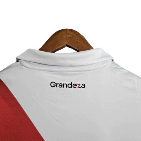 Camisa River Plate I (Home) 23/24 - Torcedor Masculina - Branco - Manto Elegante