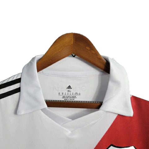Camisa River Plate I (Home) 23/24 - Torcedor Masculina - Branco - Manto Elegante