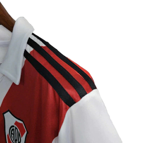 Camisa River Plate I (Home) 23/24 - Torcedor Masculina - Branco - Manto Elegante
