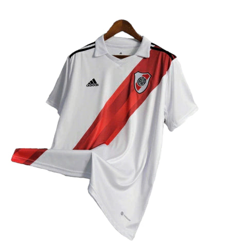 Camisa River Plate I (Home) 23/24 - Torcedor Masculina - Branco - Manto Elegante