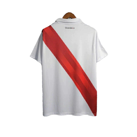 Camisa River Plate I (Home) 23/24 - Torcedor Masculina - Branco - Manto Elegante