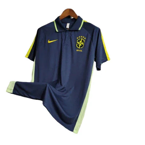 Camisa do Brasil 23/24 - Torcedor Masculina - Polo / Azul Marinho - Manto Elegante