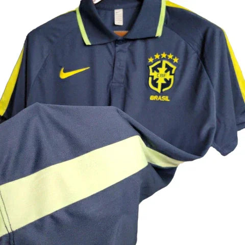 Camisa do Brasil 23/24 - Torcedor Masculina - Polo / Azul Marinho - Manto Elegante