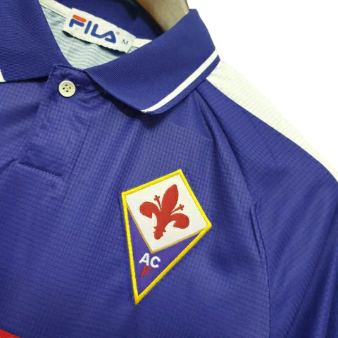 Camisa Retrô Fiorentina I (Home) 1998 - Torcedor Masculina - Roxo