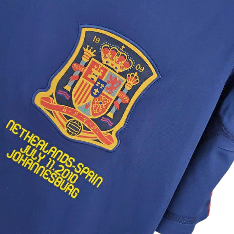 Camisa Retrô Espanha II (Away) 2010 - Torcedor Masculina - Azul