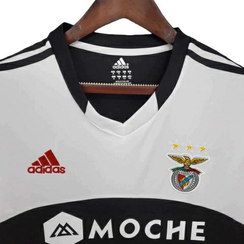 Camisa Retrô Benfica I (Home) 2013 - Torcedor Masculina - Branco e Preto