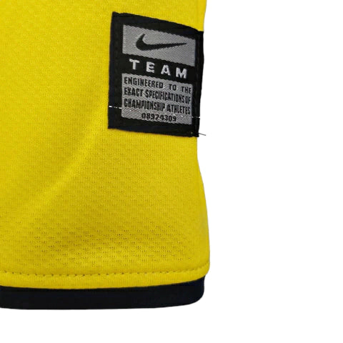 Camisa Retrô Barcelona II (Away) 2008 - Torcedor Masculina - Amarelo - Manto Elegante