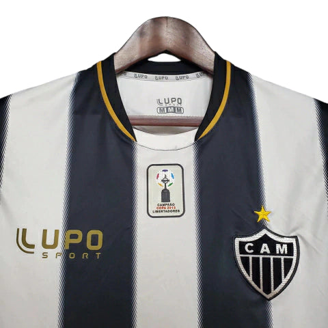 Camisa Retrô Atlético Mineiro I 2013 - Torcedor Masculina - Preto e Branco