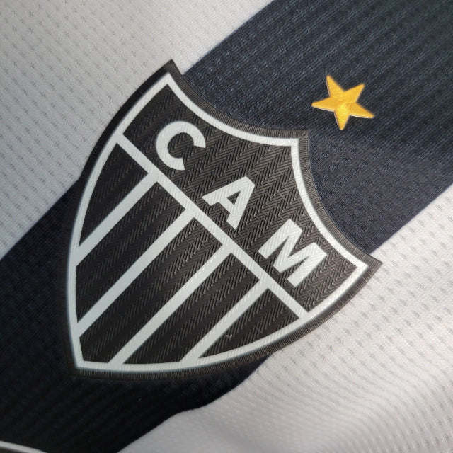 Camisa Atlético Mineiro I 23/24 - Jogador Masculina - Preto e Branco