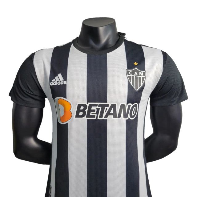 Camisa Atlético Mineiro I 23/24 - Jogador Masculina - Preto e Branco
