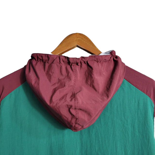 Jaqueta Corta-Vento Fluminense 23/24 - Masculina - Vermelho e Verde - Manto Elegante