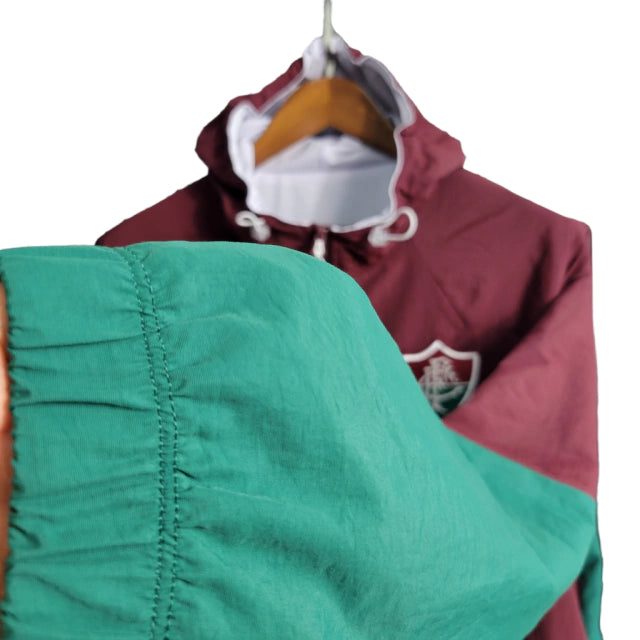 Jaqueta Corta-Vento Fluminense 23/24 - Masculina - Vermelho e Verde - Manto Elegante