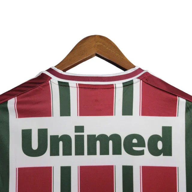 Camisa Retrô Fluminense I 2012 - Torcedor Masculina - Tricolor / Unimed - Manto Elegante