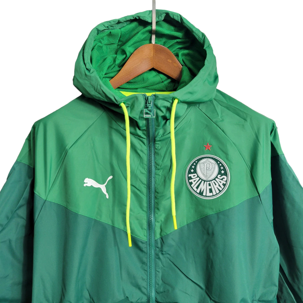 Jaqueta Corta-Vento Palmeiras 23/24 - Masculina - Verde - Manto Elegante