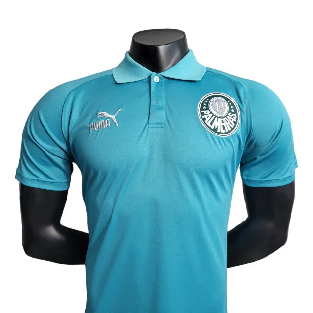 Camisa Polo Palmeiras 23/24 - Torcedor Masculina - Azul - Manto Elegante