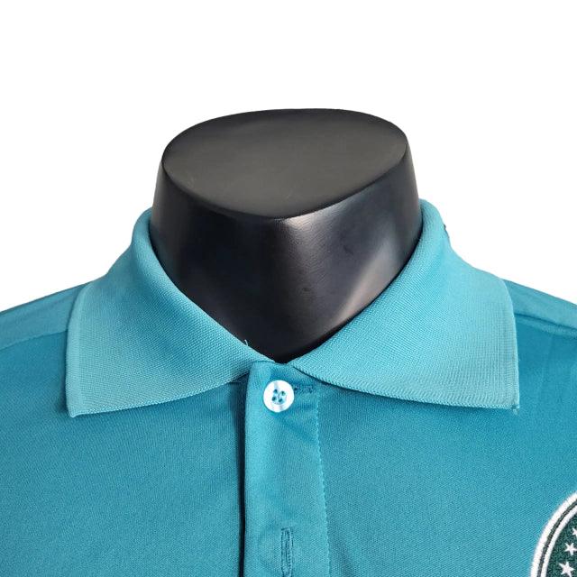 Camisa Polo Palmeiras 23/24 - Torcedor Masculina - Azul - Manto Elegante
