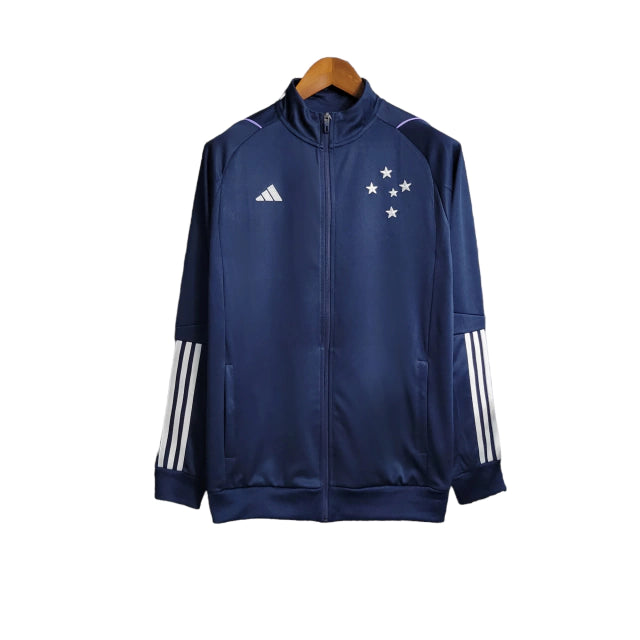São Paulo 23/24 Jacket - Men's - Beige | Gold Embroidered Shield