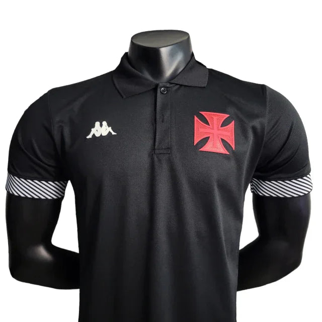Camisa Polo Vasco da Gama 23/24 - Torcedor Masculino - Preto - Manto Elegante