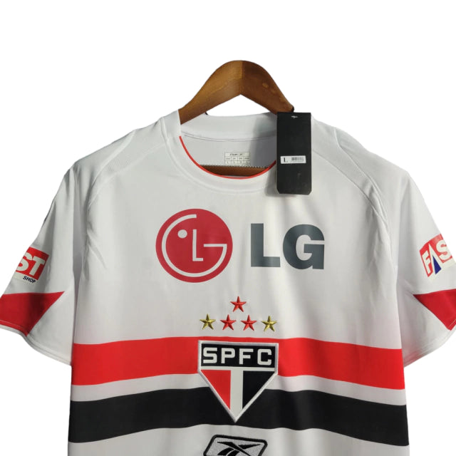 Camisa Retrô São Paulo I 2006 - Torcedor Masculina - Branco - Manto Elegante