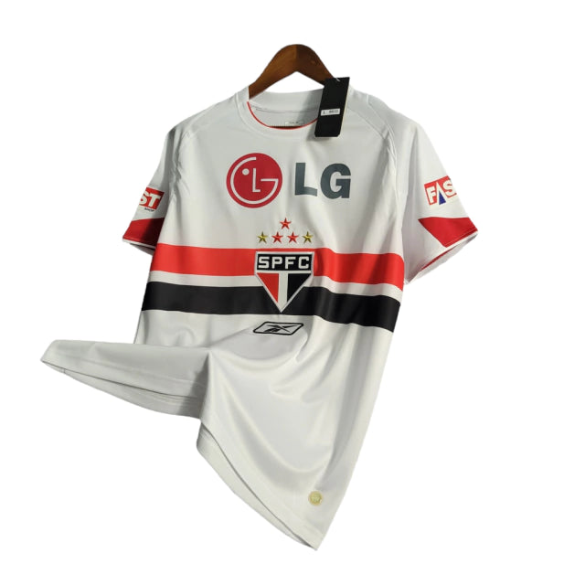 Camisa Retrô São Paulo I 2006 - Torcedor Masculina - Branco - Manto Elegante