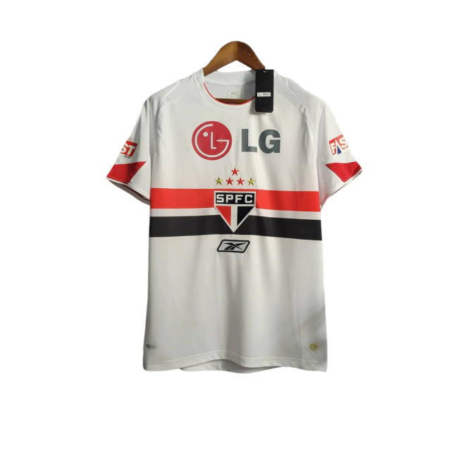Camisa Retrô São Paulo I 2006 - Torcedor Masculina - Branco - Manto Elegante